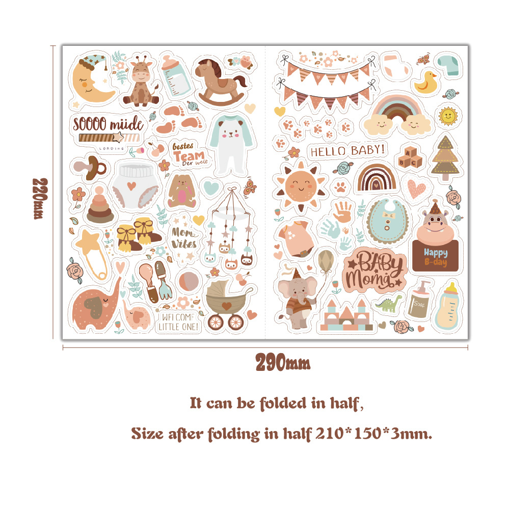 4 sheets/pack Baby Scrapbook S – Art Craft 3 Year Old Bewertung und Preis