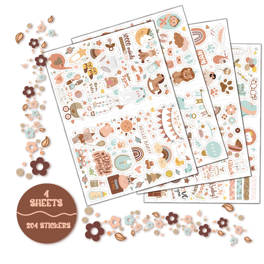 4 sheets/pack Baby Scrapbook S – Art Craft 3 Year Old Bewertung und Preis
