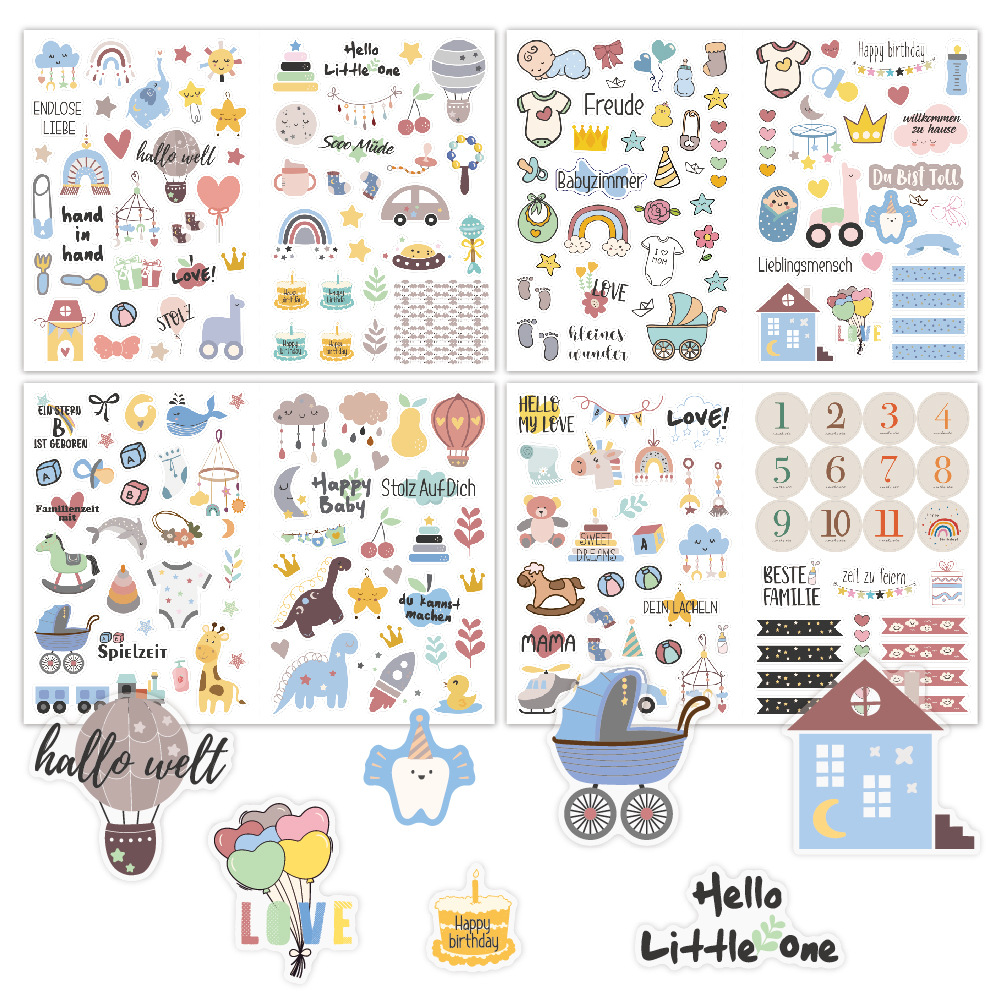 4 sheets/pack Baby Scrapbook S – Art Craft 3 Year Old Bewertung und Preis