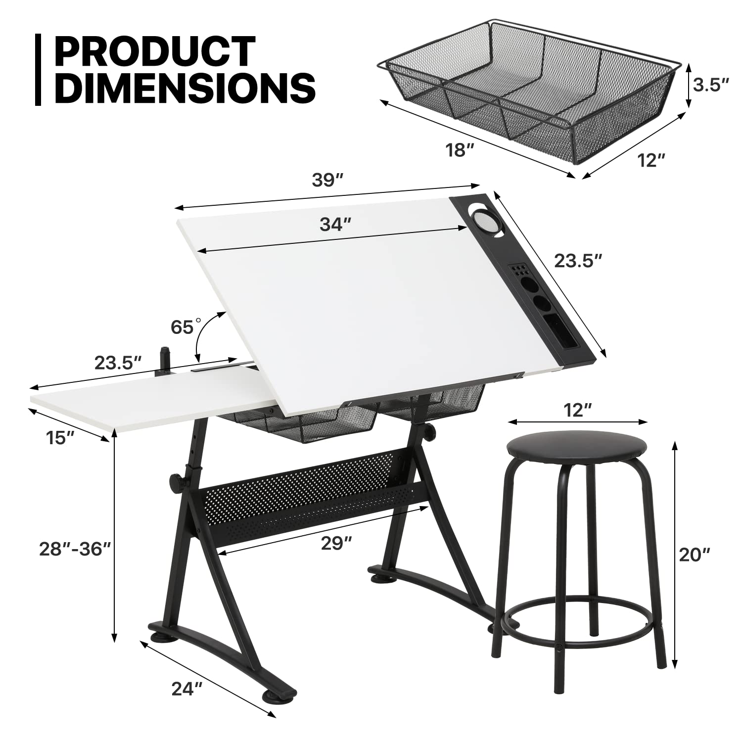 Art Deco Drafting Table, Heigh – Art & Craft Clipart Bewertung und Preis