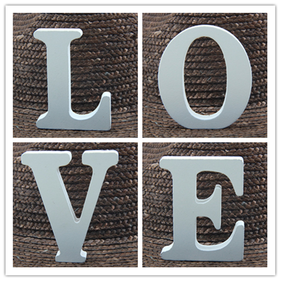 1pc 8CM White Wooden Letter En – Art Craft Names Bewertung und Preis