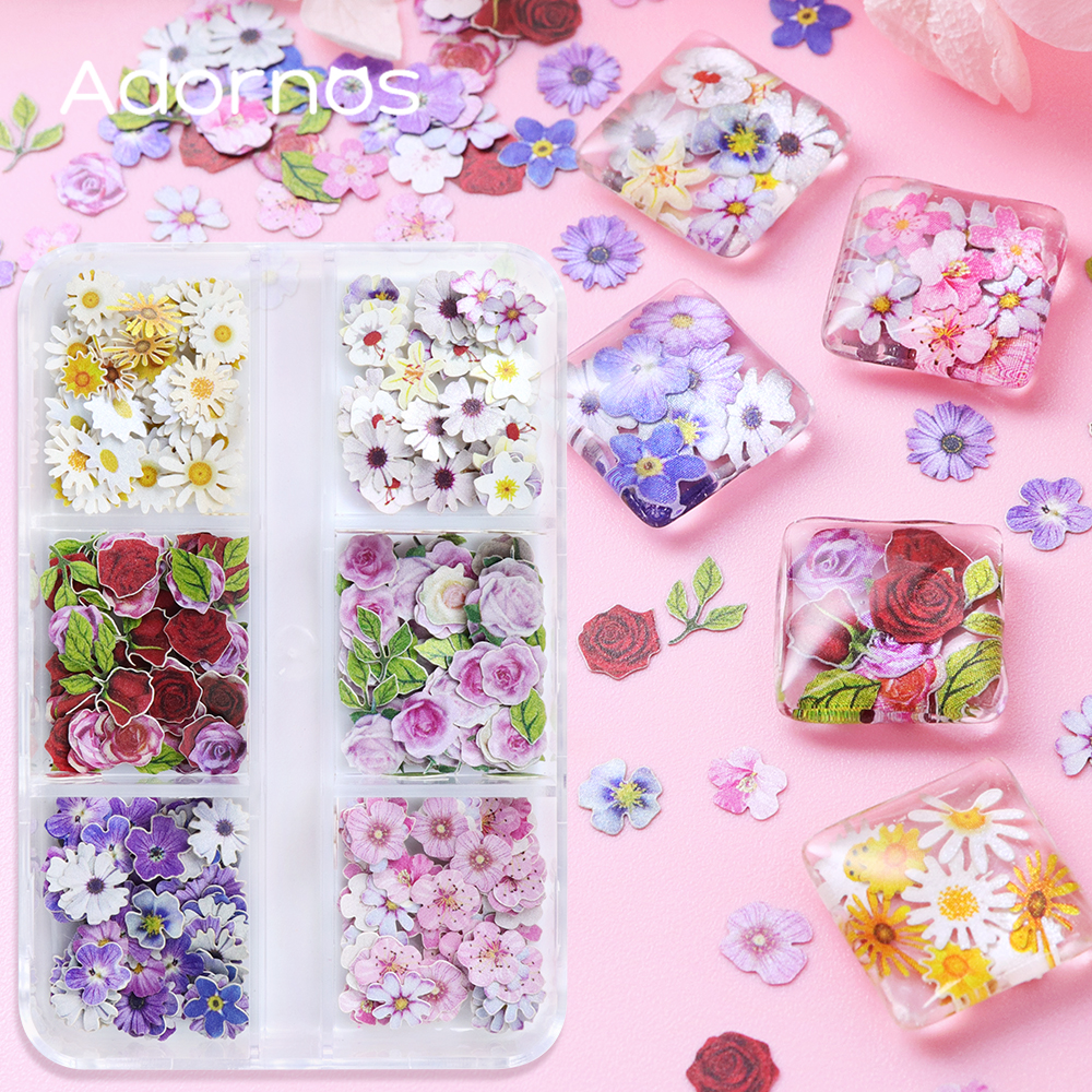 6 Grids Flowers Wood Pulp Chip – Art Craft Leaves Bewertung und Preis
