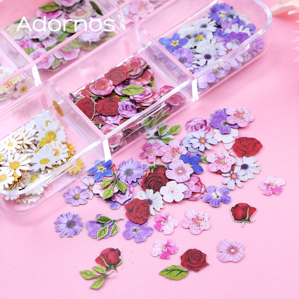 6 Grids Flowers Wood Pulp Chip – Art Craft Leaves Bewertung und Preis
