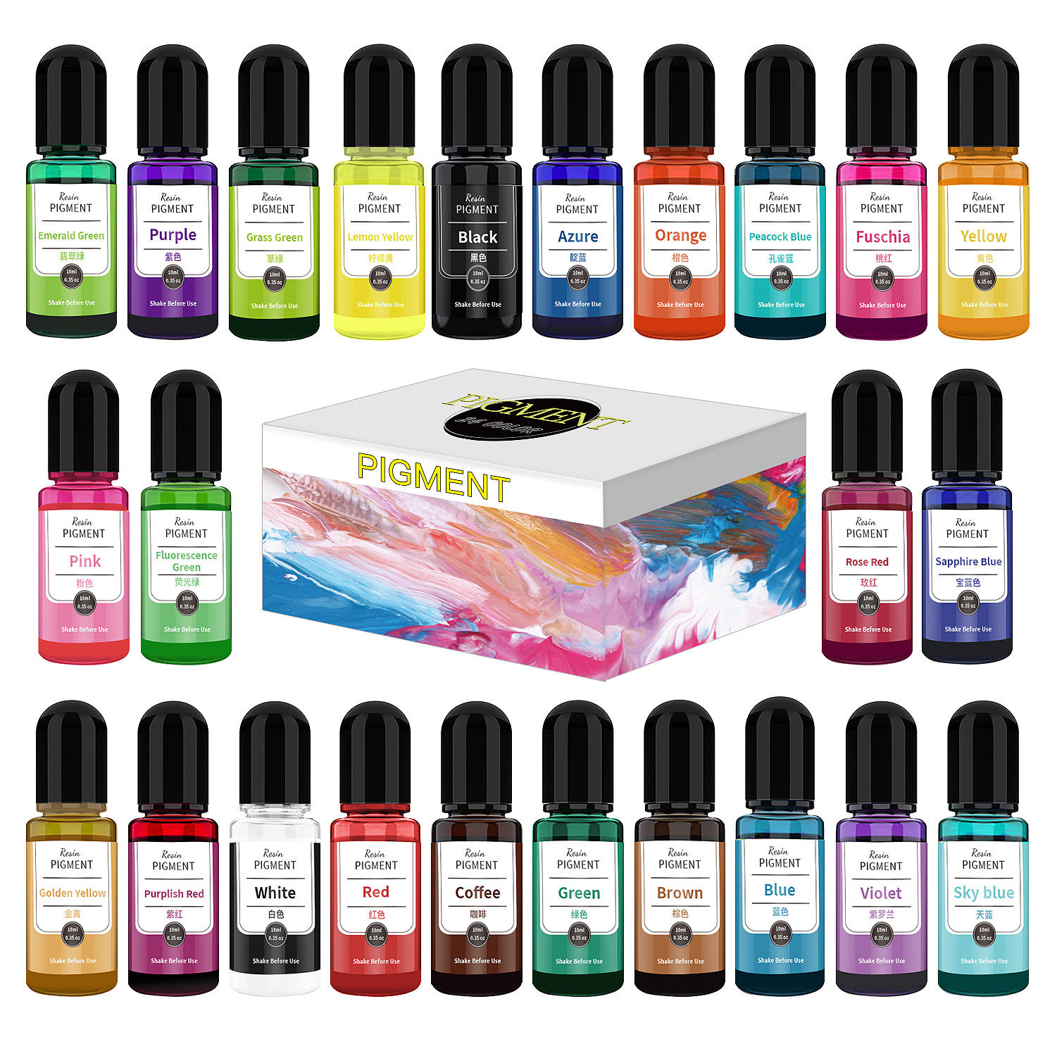 24/30 Colors Set 10ml Epoxy Re – Alcohol Ink Set Bewertung und Preis