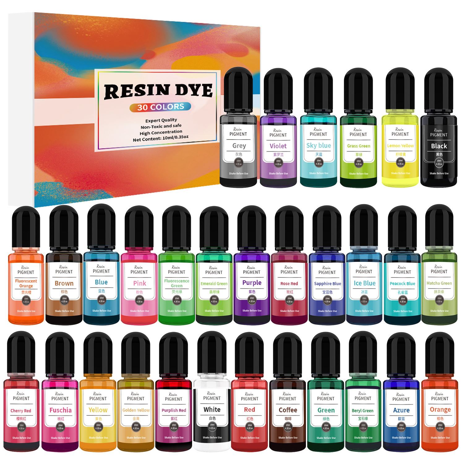 24/30 Colors Set 10ml Epoxy Re – Alcohol Ink Set Bewertung und Preis