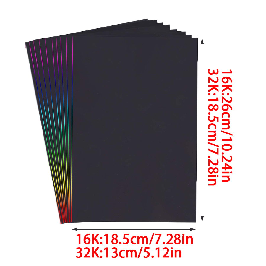 10/30pcs Rainbow Scratch Paper – Art Craft Rainbow Bewertung und Preis