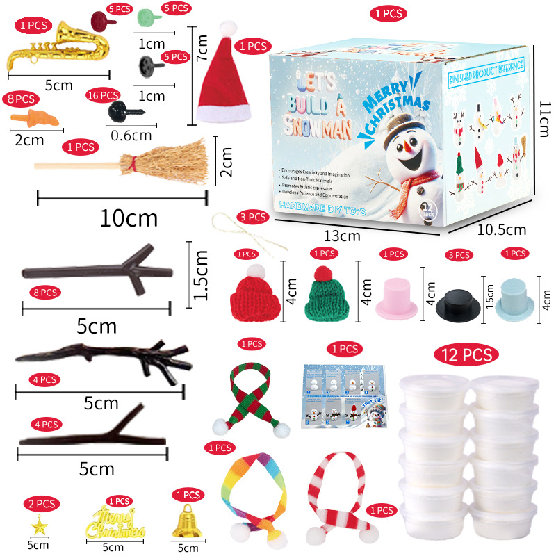 12 DIY Snowman set toys, Chris – Art Craft Upholstery Bewertung und Preis