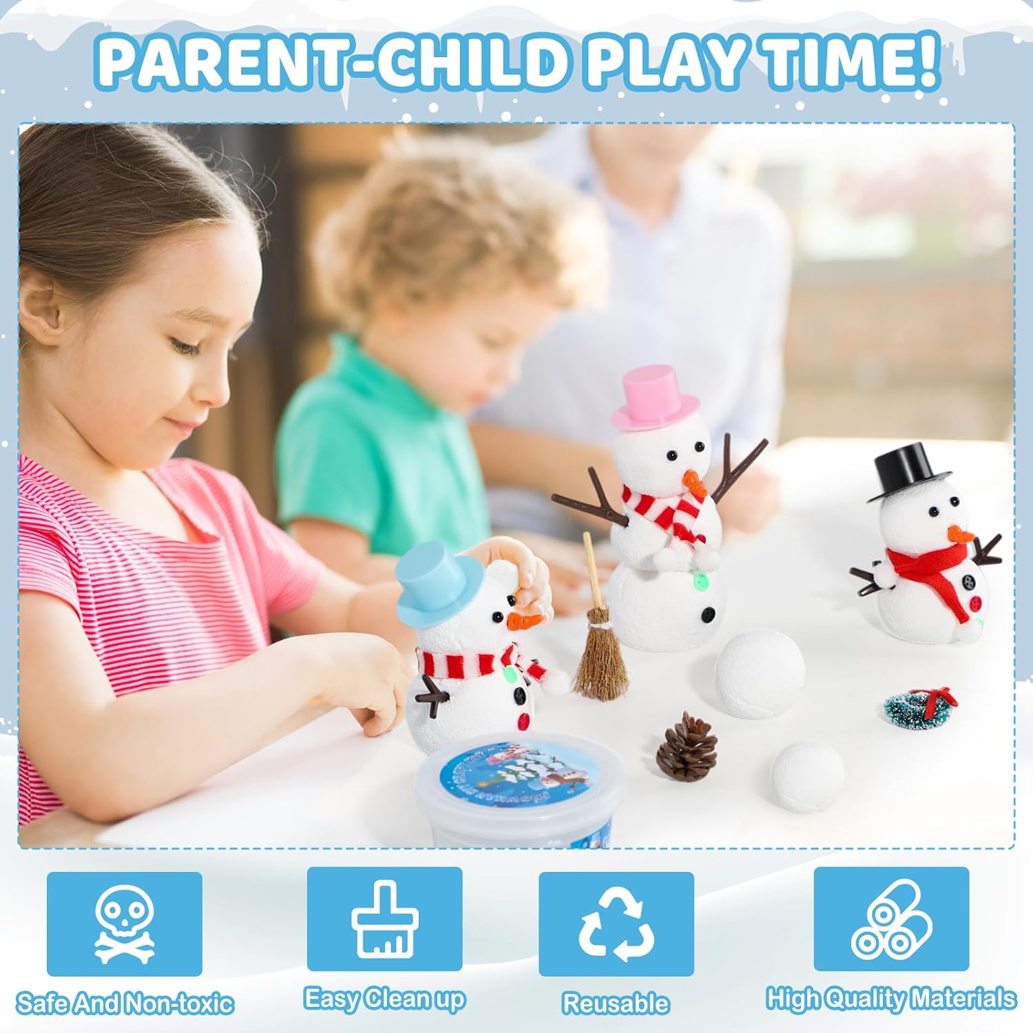 12 DIY Snowman set toys, Chris – Art Craft Upholstery Bewertung und Preis
