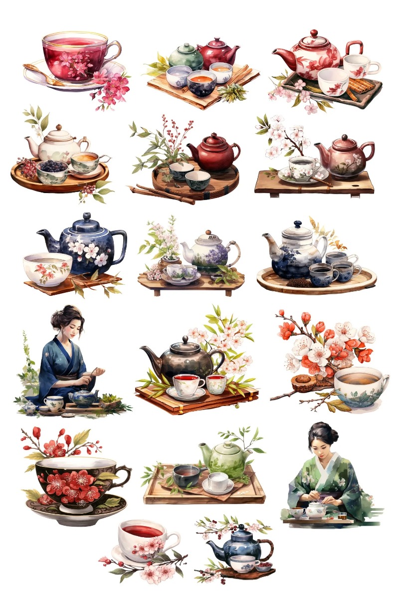 Cute Watercolor Tea Ceremony,  – Art Craft 3 Year Old Bewertung und Preis