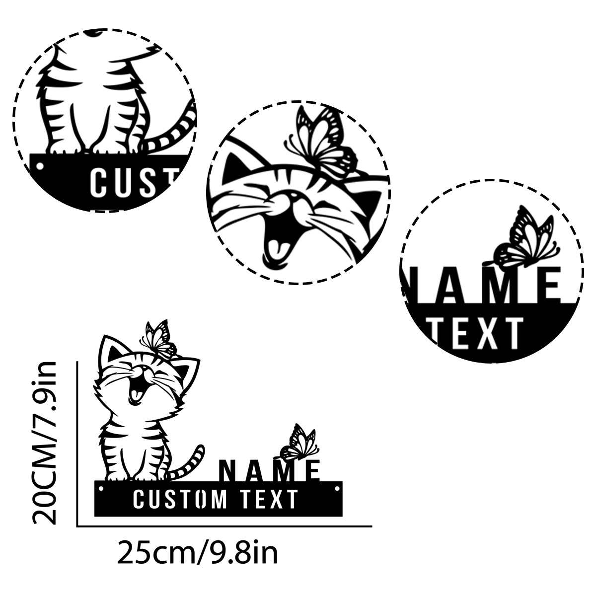 Lovely Cat With Butterfly Desk – Art Craft Names Bewertung und Preis