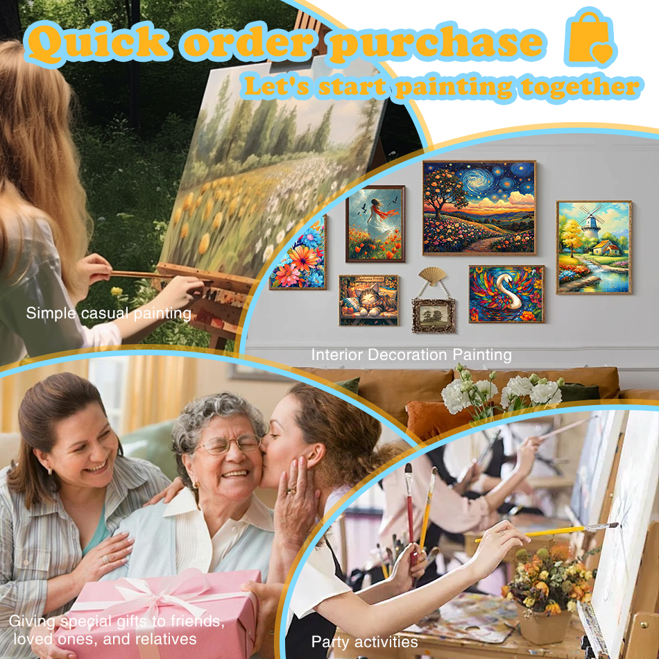 1pc frameless Painting By Numb – Art Craft Village Bewertung und Preis
