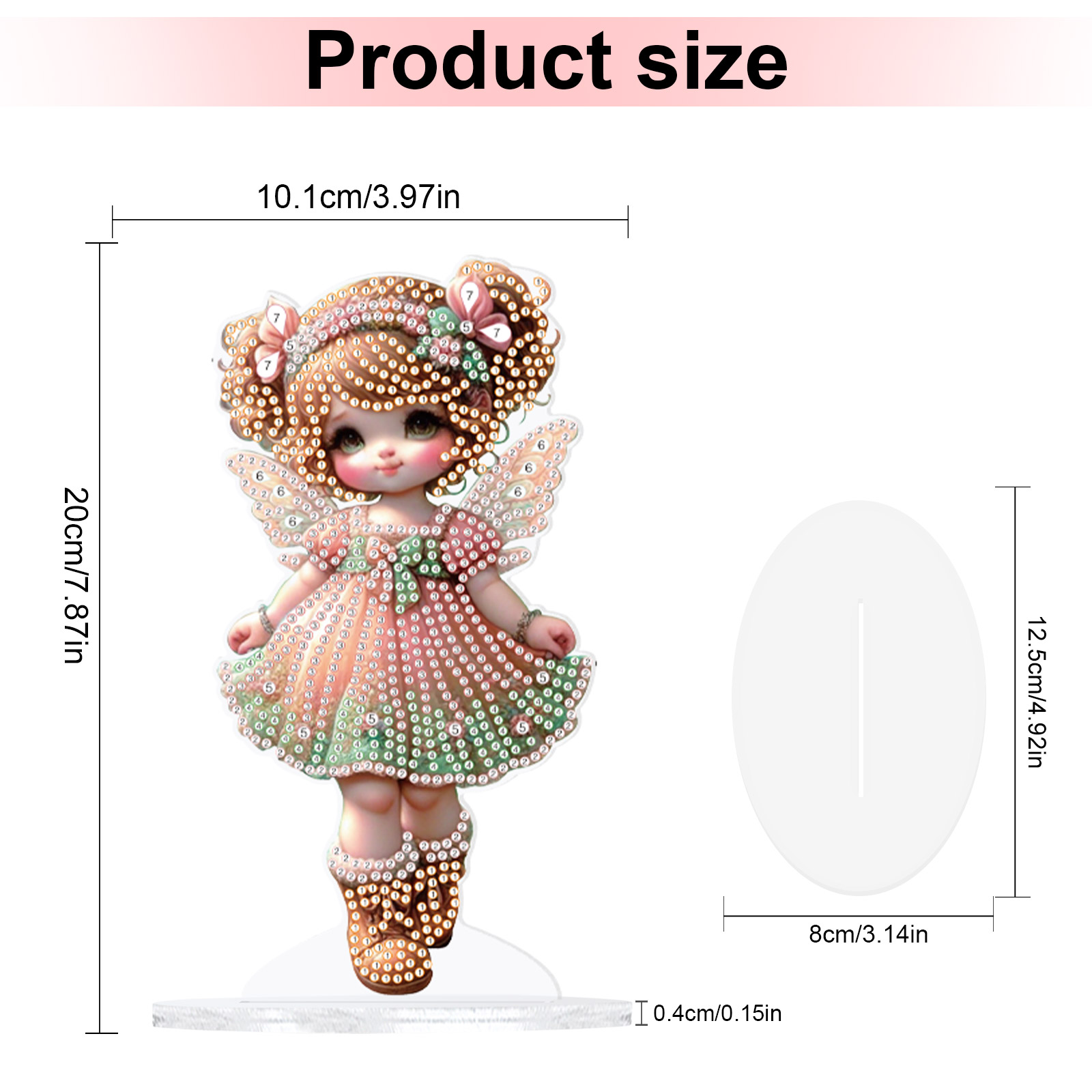 Irregular Shape Pink Doll Diam – Art Craft Display Bewertung und Preis