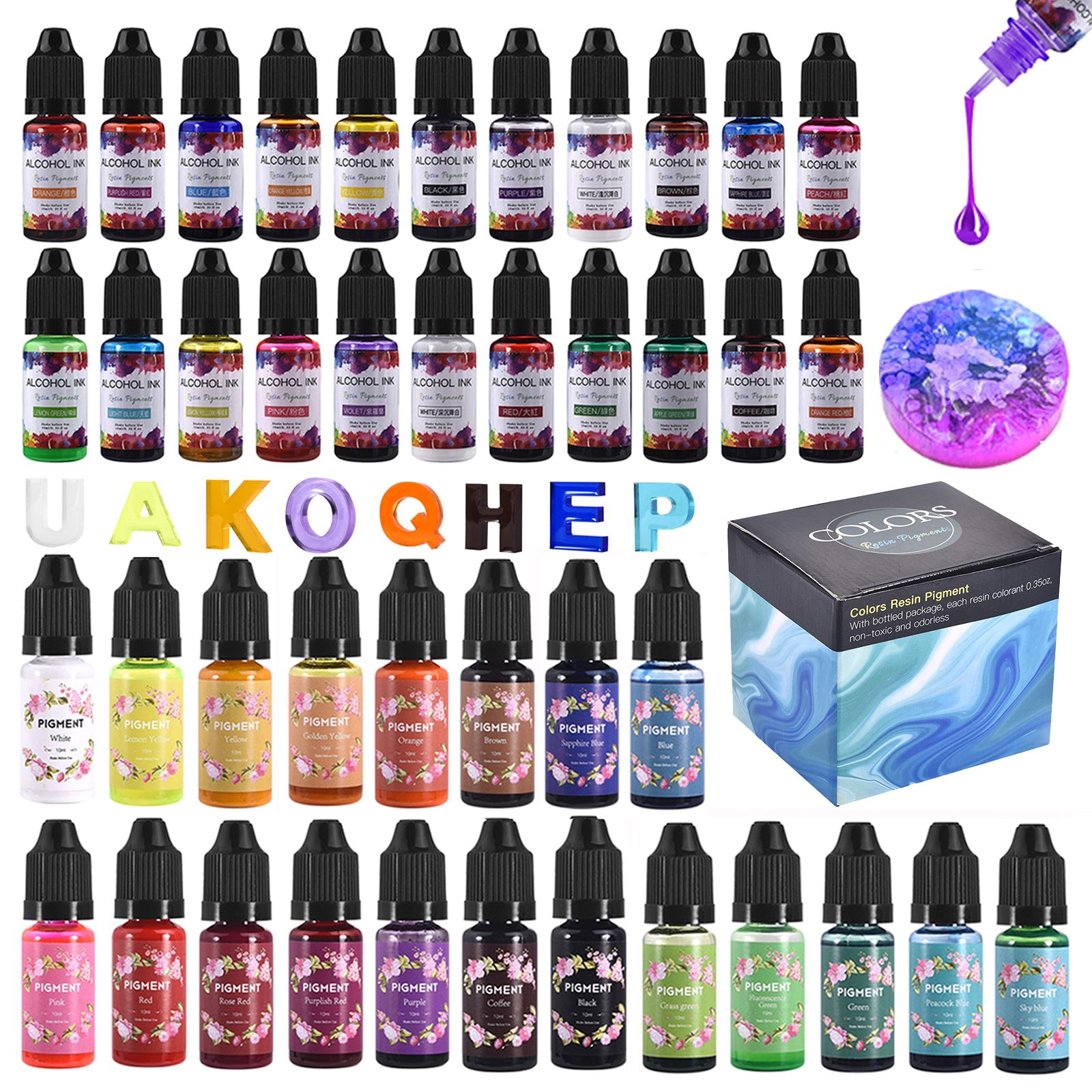 1 Set Resin Pigment Kit Art In – Alcohol Ink Set Bewertung und Preis