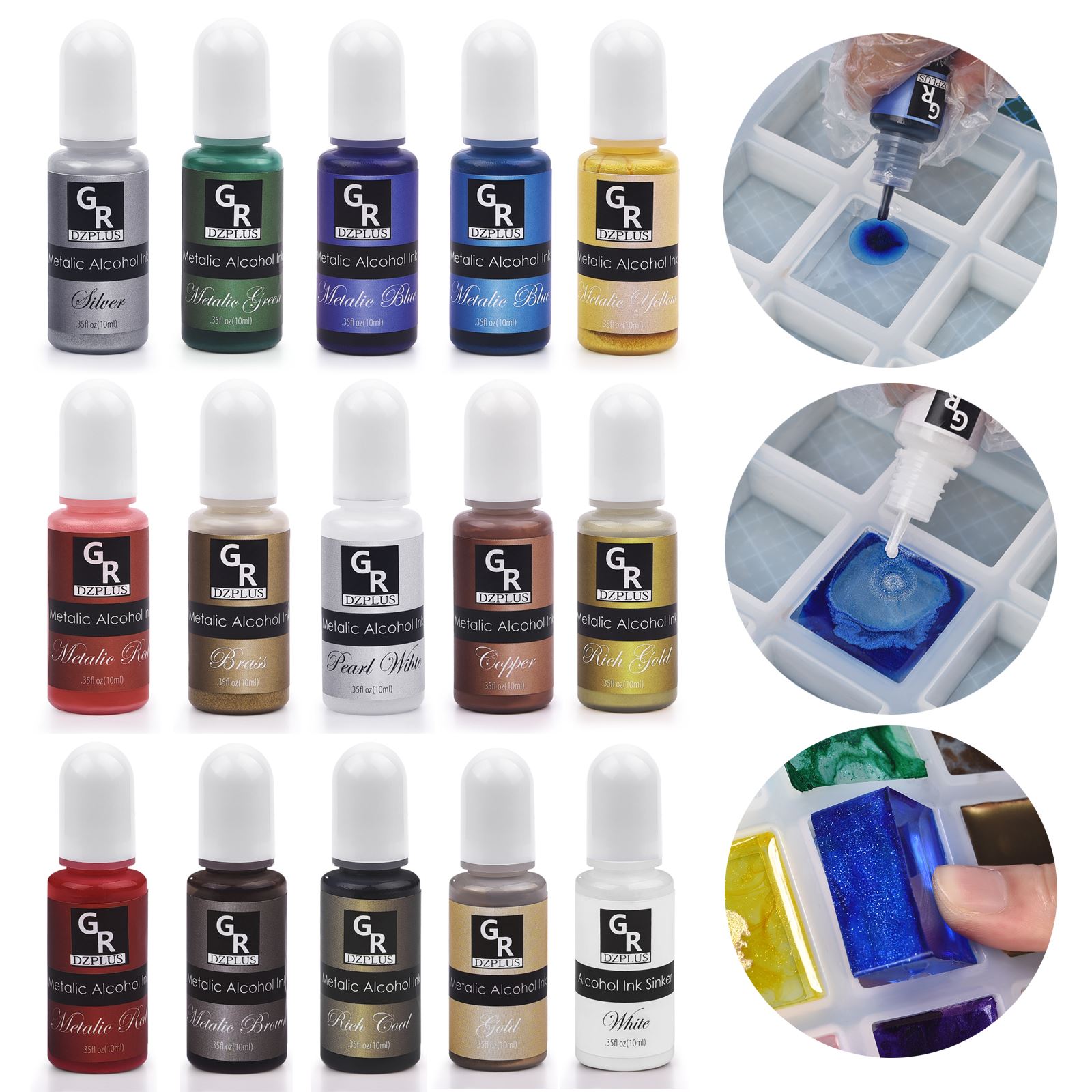 1 Set Resin Pigment Kit Art In – Alcohol Ink Set Bewertung und Preis