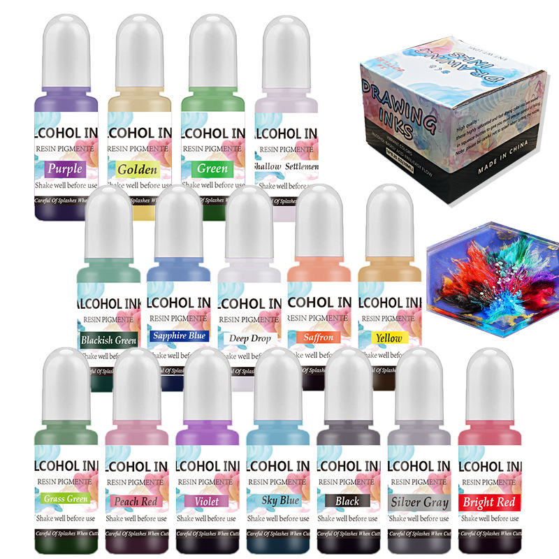 A Set Ink Alcohol Resin Pigmen – Alcohol Ink Set Bewertung und Preis