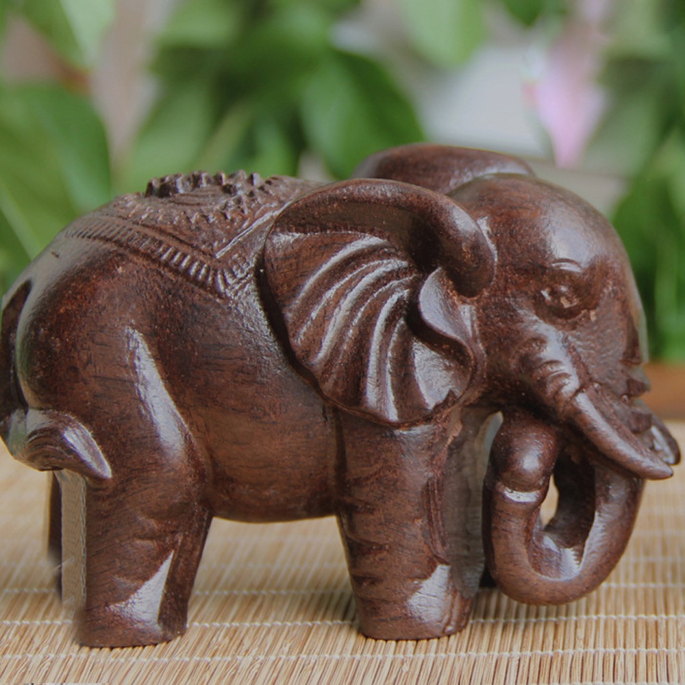 Wooden Elephant Sculpture Deco – Art Craft Elephant Bewertung und Preis