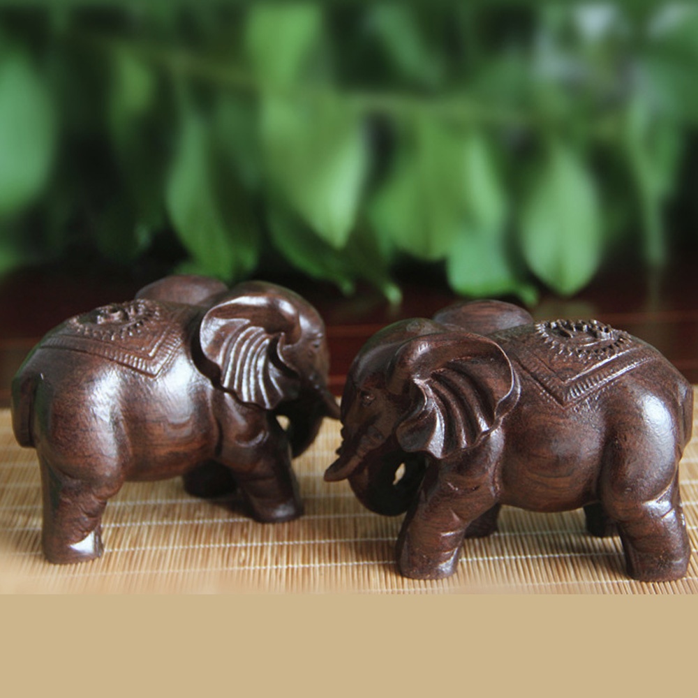 Wooden Elephant Sculpture Deco – Art Craft Elephant Bewertung und Preis