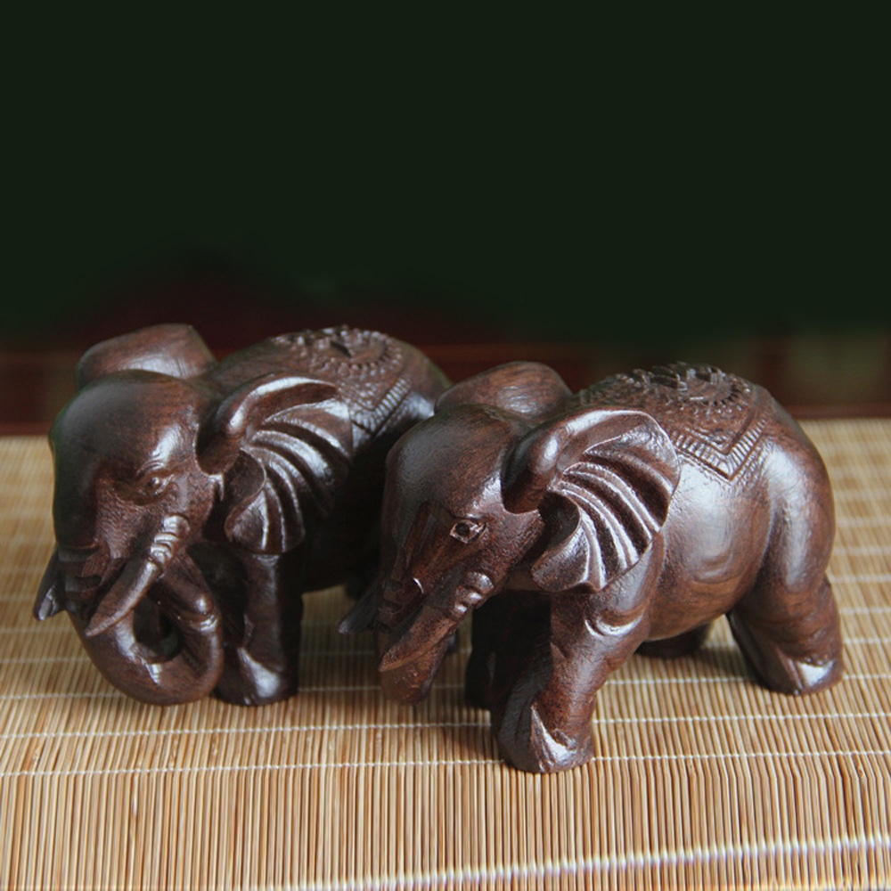 Wooden Elephant Sculpture Deco – Art Craft Elephant Bewertung und Preis
