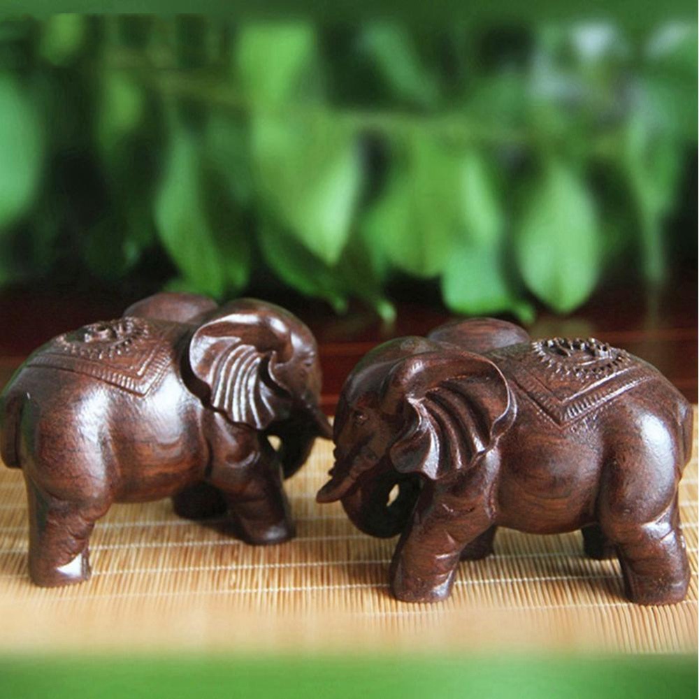Wooden Elephant Sculpture Deco – Art Craft Elephant Bewertung und Preis