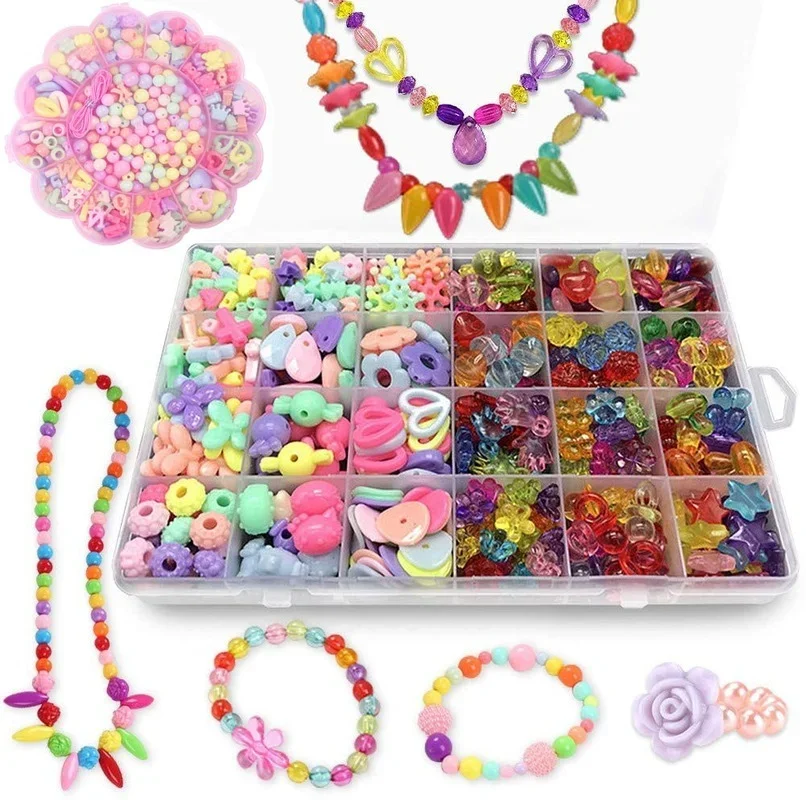 Girls DIY Bead Set Jewelry Mak – Art Craft Rainbow Bewertung und Preis
